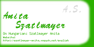 anita szatlmayer business card